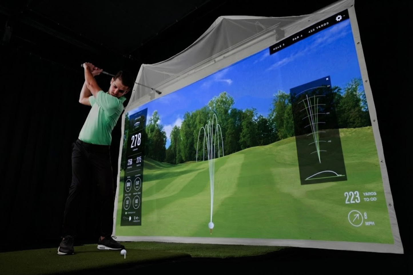HomeCourse® Retractable Golf ProScreen 180